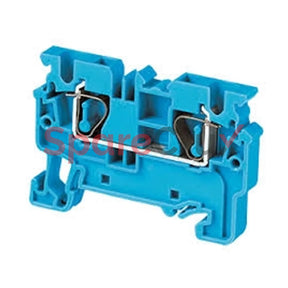 Cx4Bu | Connectwell 4 Sq.mm Feed Through Spring Clamp Terminal Block In Blue Colour
