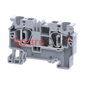 Cx6 | Connectwell 6 Sq.mm Feed Through Spring Clamp Compact Terminal Block In Grey