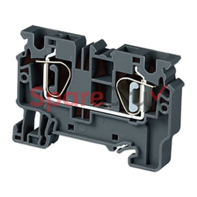 Cx6Bk | Connectwell 6 Sq.mm Feed Through Spring Clamp Compact Terminal Block In Black