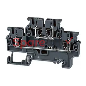 Cxdl2.5Bk | Connectwell 2.5 Sq.mm 2 Level Compact Spring Clamp Terminal Block In Black