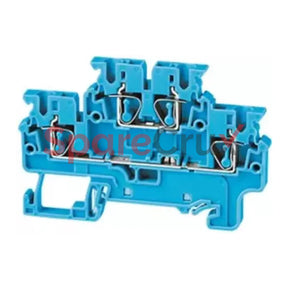 Cxdl2.5Bu | Connectwell 2.5 Sq.mm 2 Level Compact Spring Clamp Terminal Block In Blue