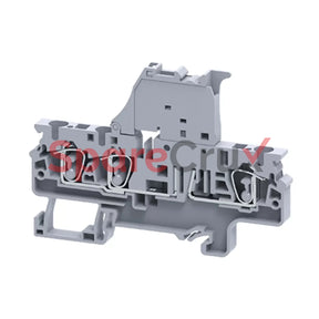 Cxf4/3 | Connectwell 4 Sq.mm 3 Wire Fuse Spring Clamp Terminal Block In Grey
