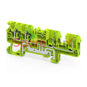 Cxg2.5/4/2B | Connectwell 2.5 Sq.mm Earthing Spring Clamp Terminal Block