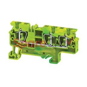 Cxg4/3 | Connectwell 4 Sq.mm Earthing Spring Clamp Terminal Block In Grey
