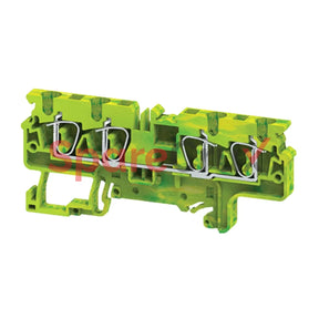 Cxg4/4 | Connectwell 4 Sq.mm Earthing Spring Clamp Terminal Block In Grey