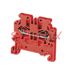 Cxs2.5R | Connectwell 2.5 Sq.mm Feed Through Spring Clamp Side Entry Terminal Block In Red