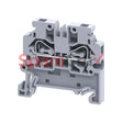 Cxs4 | Connectwell 4 Sq.mm Feed Through Spring Clamp Side Entry Terminal Block In Grey
