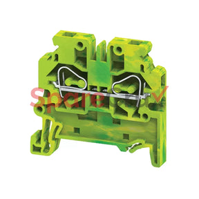 Cxsg4 | Connectwell 4 Sq.mm Spring Clamp Grounding/Earthing Side Entry Terminal Block