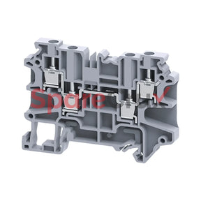 Cy4/4 | Connectwell 4 Sq.mm Wire Feed Through Terminal Block In Grey Colour