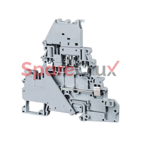 Cydlf4| Connectwell | 4 Sq.mm Double Level Screw Clamp Fuse Terminal Block In Grey
