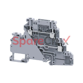 Cydlf4Ft | Connectwell 4 Sq.mm Double Level Grounding Terminal Block In Grey