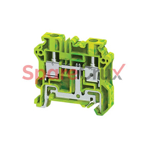 Cyg6 | Connectwell 6 Sq.mm Ground/Earth Terminal Block In Green-Yellow