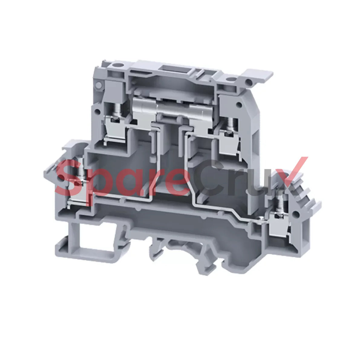 Ddfl4Ulr | Connectwell 4Sqmm Double Level Terminal Block In Grey