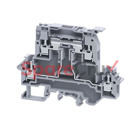 Ddfl4Ulr | Connectwell 4Sqmm Double Level Terminal Block In Grey