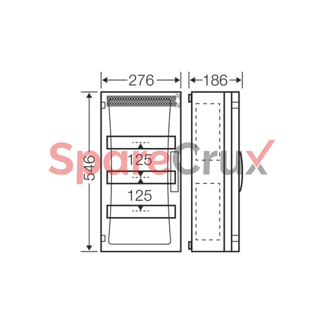 Fp 1318 | Hensel Circuit Breaker Box With Closing Plate