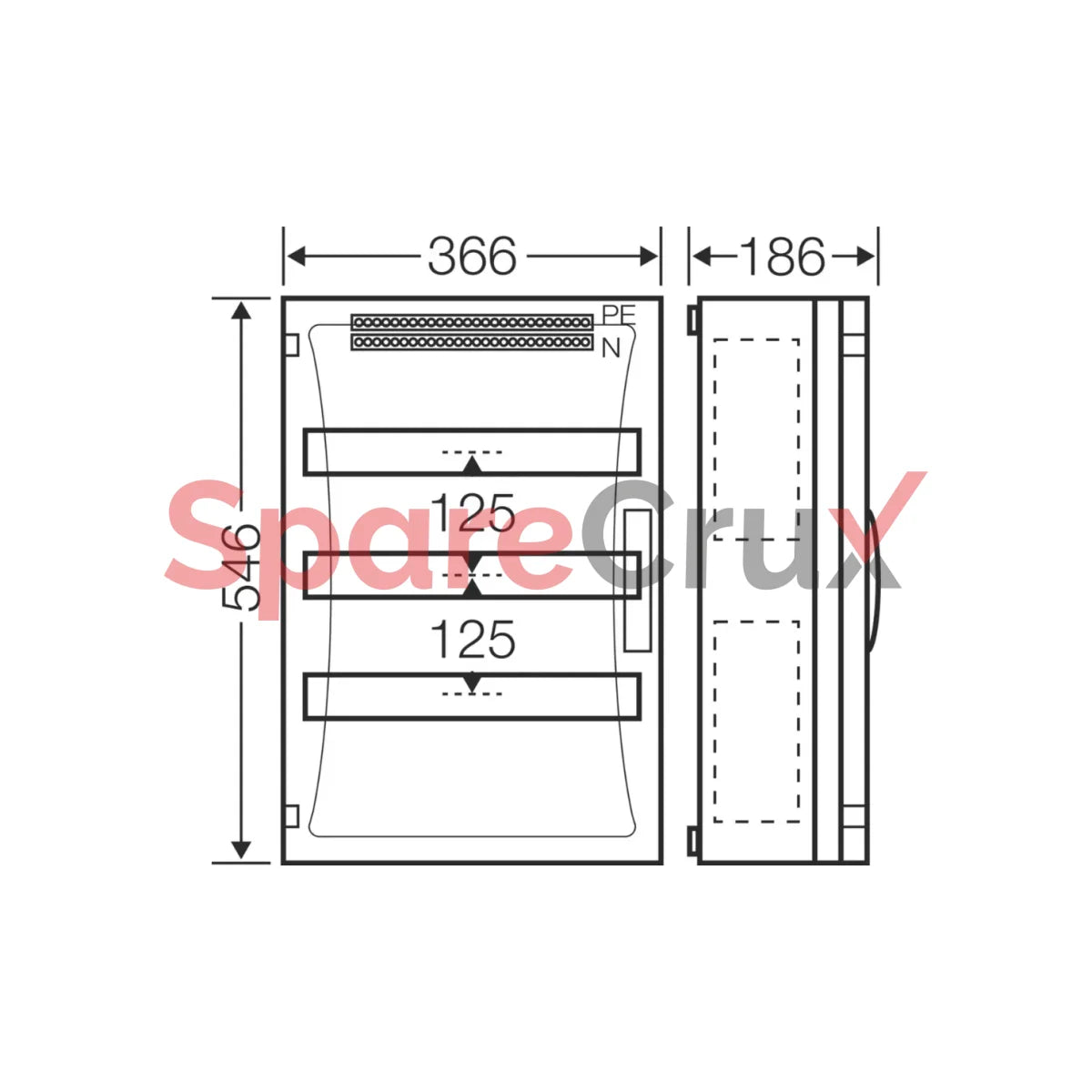 Fp 1418 | Hensel Circuit Breaker Box With Closing Plate