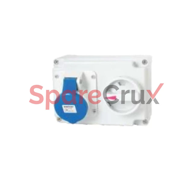 Ip01646-7279 | Salzer Wall Mounted Socket Switched With Interlock 3 + N + E 16A Ip67