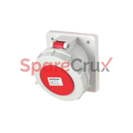 Ip01656-1485 | Panel Mounted Socket Angled 3 + N + E 16A Ip 67