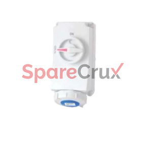 Ip01656-5603 | Salzer Wall Mounted Socket Switched With Interlock 3 + N + E 16A Ip67