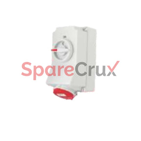Ip06354-5959 | Salzer Wall Mounted Socket Switched With Interlock 3 + N + E 63A Ip44