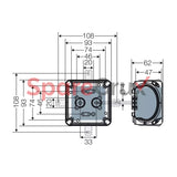 Kf 0202 G | Hensel Cable Junction Box