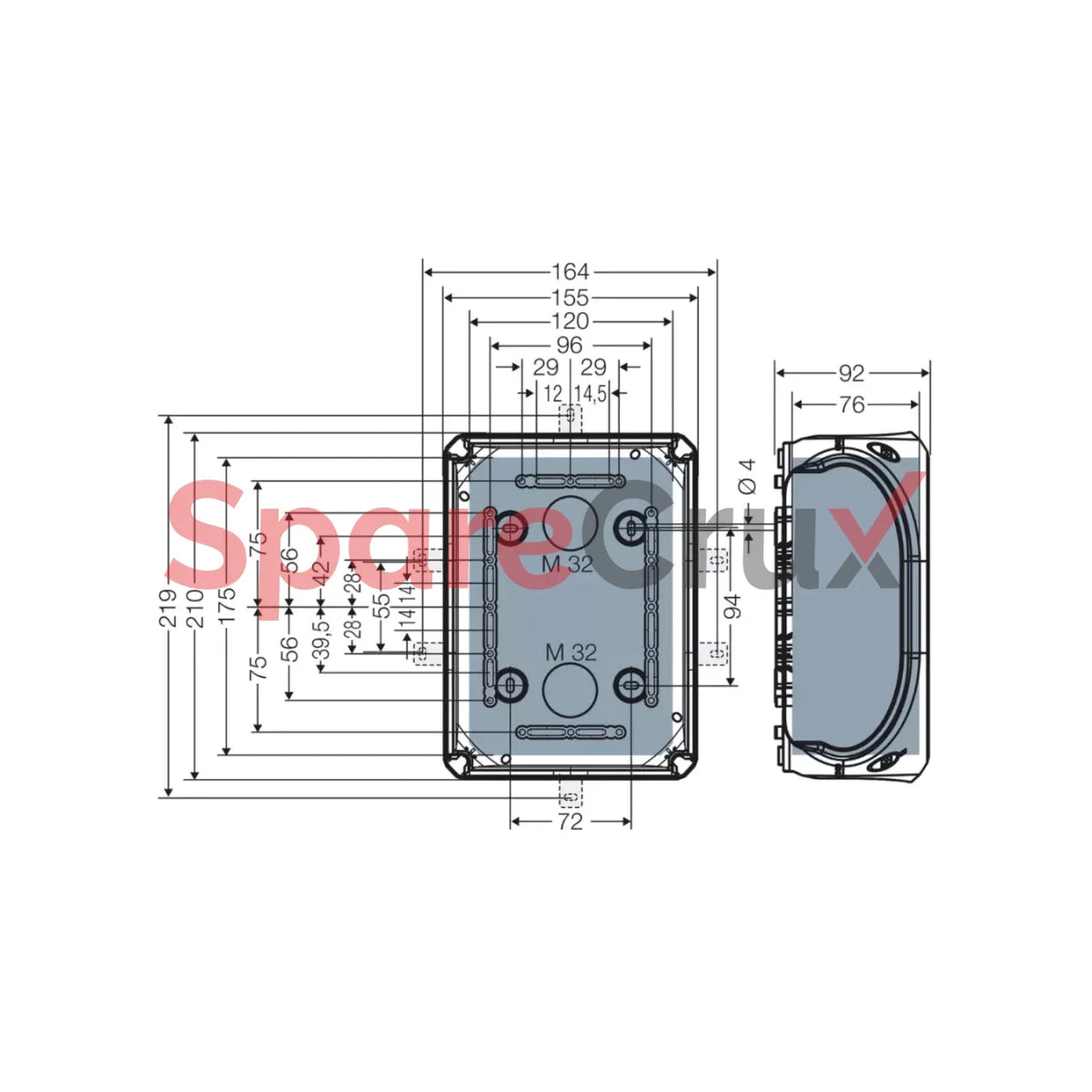 Kf 1600 C | Hensel Cable Junction Box Ip 66/67/39