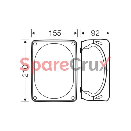 Kf 1616 G | Hensel Cable Junction Box Ip 66/67/69