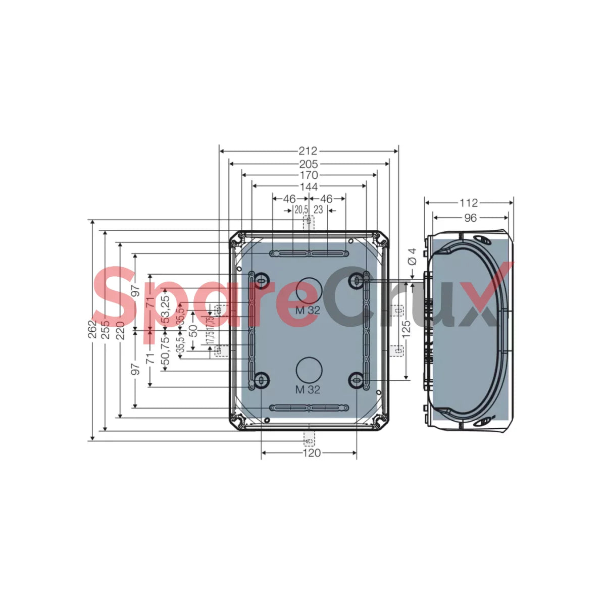 Kf 2500 C | Hensel Cable Junction Box Ip 66/67/39