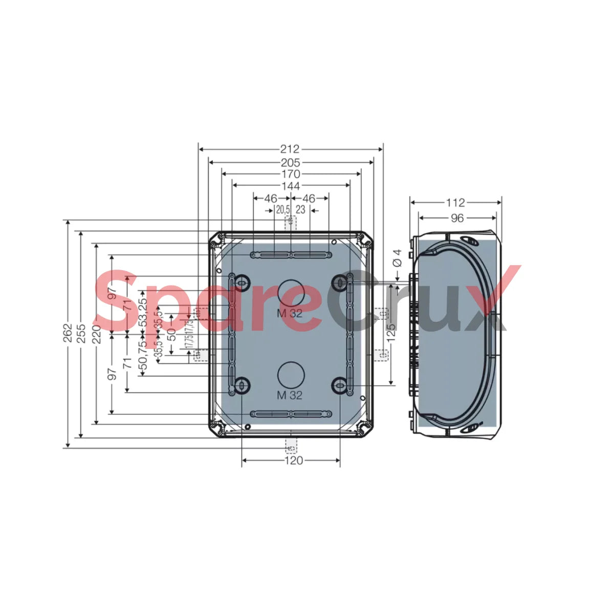 Kf 2525 G | Hensel Cable Junction Box I P 66/67/69