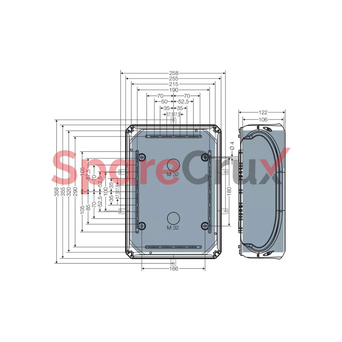 Kf 5050 G | Hensel Cable Junction Box Ip 66/67/69