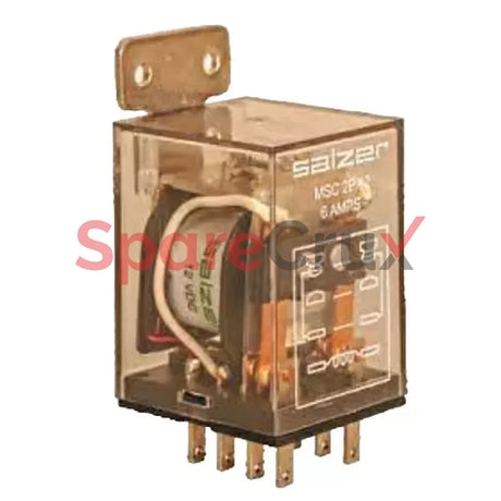 Msc2P48 | Salzer Glass Relay 8 Pin 48V Dc Type Msc With Led