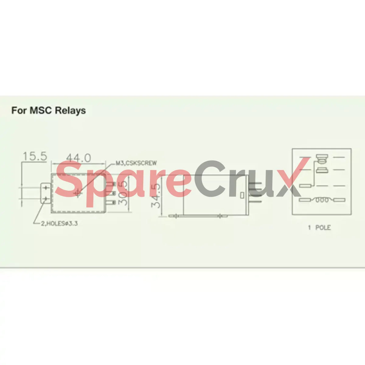 Msc3P48 | Salzer Glass Relay 11 Pin 48V Dc Type Msc With Led