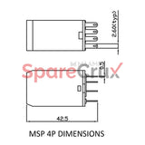Msp4P24 | Salzer Glass Relay 14 Pin 24V Dc Type Msp With Led