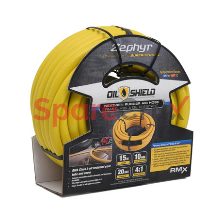Os0815 | Zephyr Oil Shield Rubber Air Hose 8Mm X 15M With Fitting