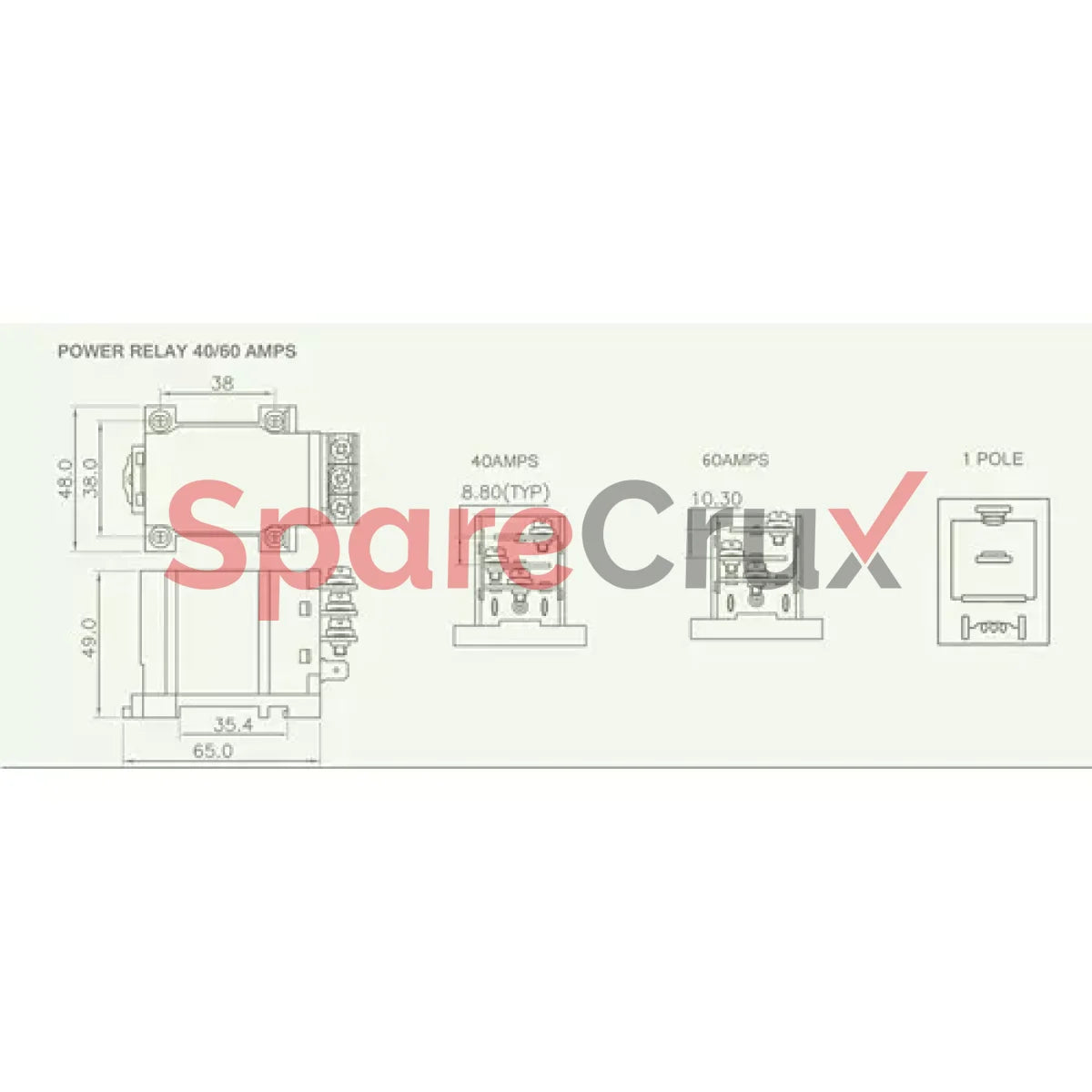 Prc1001P12 | Salzer Power Relay 4 Pin 12V Dc Type Prc