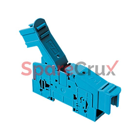 Ptb35/50Shbu | Connectwell 50 Sq.mm Stud Type Power Terminal Block In Blue Colour With Hinged