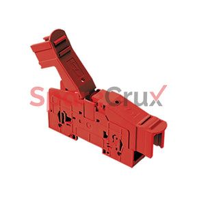 Ptb35/50Shr | Connectwell 50 Sq.mm Stud Type Power Terminal Block In Red Colour With Hinged