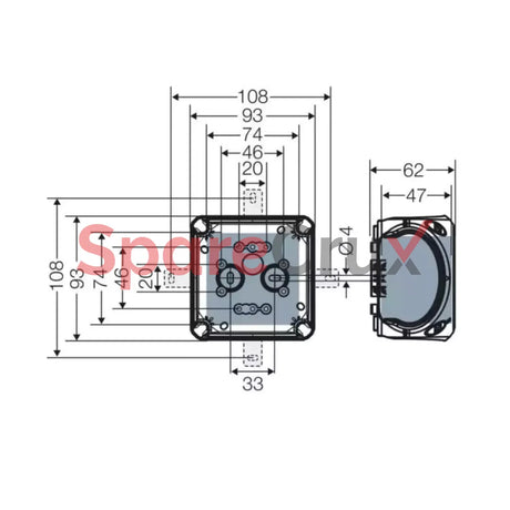 Rx 0205 T | Hensel Cable Junction Boxes Ip 66