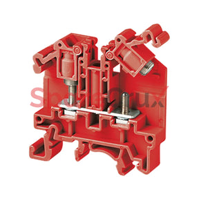 Sth3R | Connectwell 6 Sq.mm M3 Captive Nut Type Terminal Block In Red