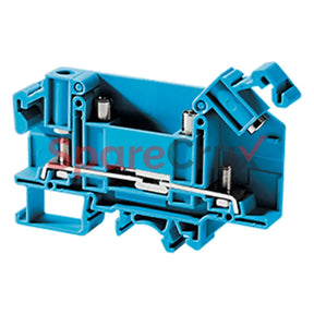 Sth4Dtbu | Connectwell 6 Sq.mm Hinge Type Disconnect And Test Terminal Block In Blue Colour