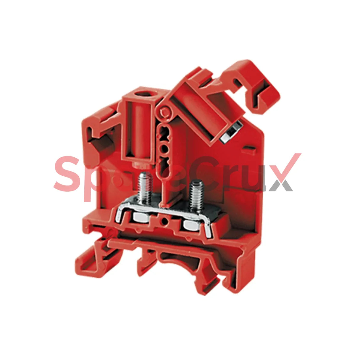 STH4R | CONNECTWELL | 6 Sq.mm Hinge Type Terminal Block in Red Colour ...