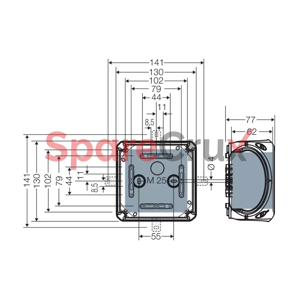 Wp 0606 B | Hensel Cable Junction Box Ip 68