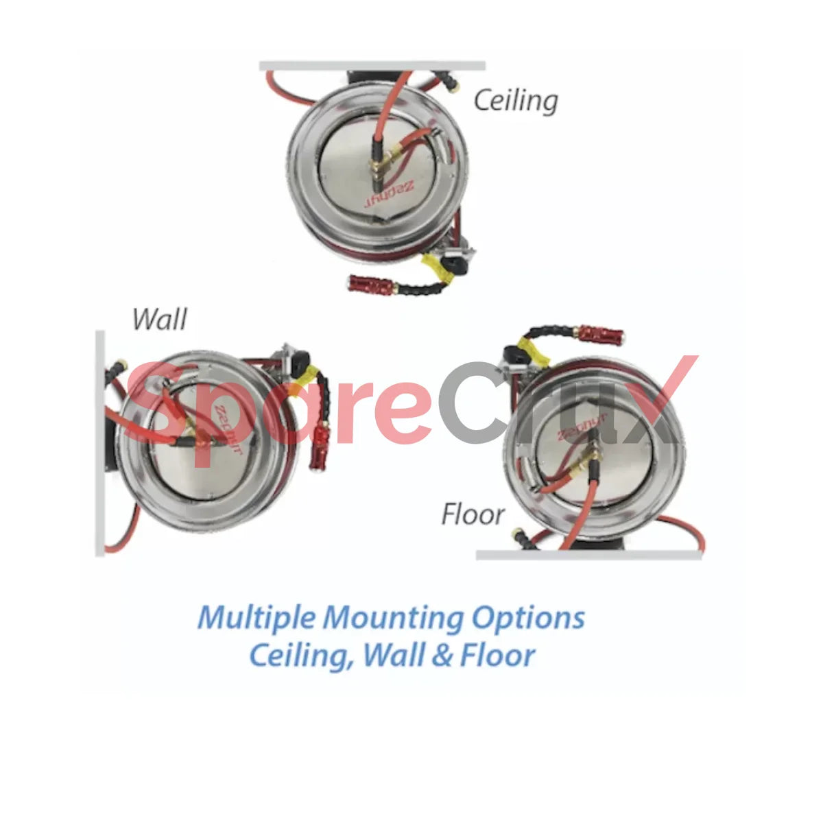 Zsr1310Ss | Zephyr Auto-Retractable Steam Hose Reels 13Mm X 10M Stainless Steel 304